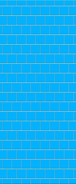 Blue Large Squares Acrylic Shower Wall Panel 2440mm x 1220mm (3mm Thick) - CladdTech
