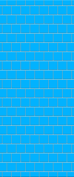 Blue Large Squares Acrylic Shower Wall Panel 2440mm x 1220mm (3mm Thick) - CladdTech