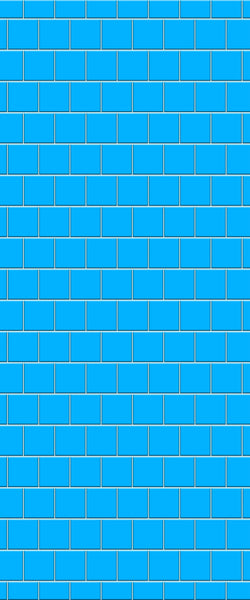 Blue Large Squares Acrylic Shower Wall Panel 2440mm x 1220mm (3mm Thick) - CladdTech