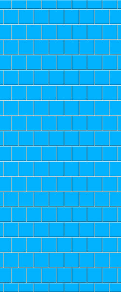 Blue Large Squares Acrylic Shower Wall Panel 2440mm x 1220mm (3mm Thick) - CladdTech