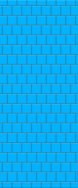 Blue Large Squares Acrylic Shower Wall Panel 2440mm x 1220mm (3mm Thick) - CladdTech