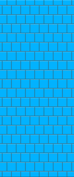 Blue Large Squares Acrylic Shower Wall Panel 2440mm x 1220mm (3mm Thick) - CladdTech