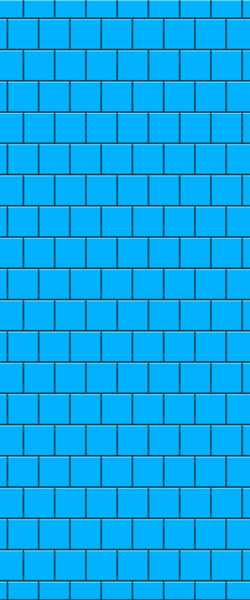 Blue Large Squares Acrylic Shower Wall Panel 2440mm x 1220mm (3mm Thick) - CladdTech