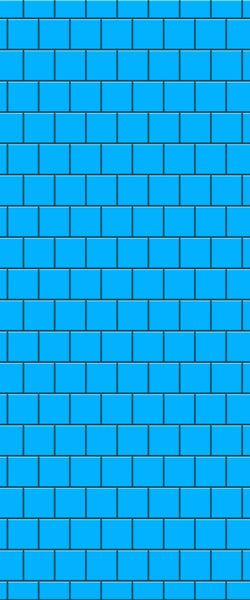 Blue Large Squares Acrylic Shower Wall Panel 2440mm x 1220mm (3mm Thick) - CladdTech