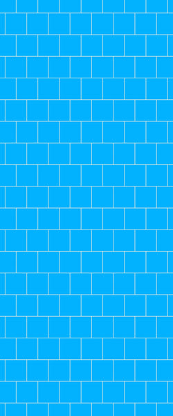 Blue Large Squares Acrylic Shower Wall Panel 2440mm x 1220mm (3mm Thick) - CladdTech