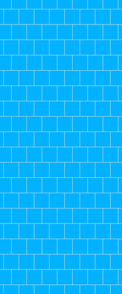 Blue Large Squares Acrylic Shower Wall Panel 2440mm x 1220mm (3mm Thick) - CladdTech