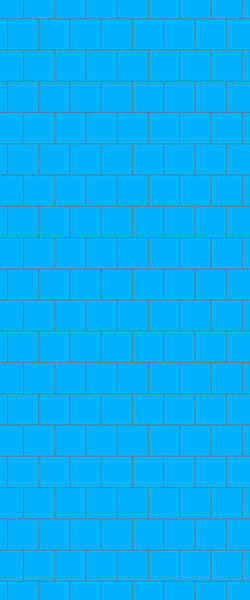 Blue Large Squares Acrylic Shower Wall Panel 2440mm x 1220mm (3mm Thick) - CladdTech