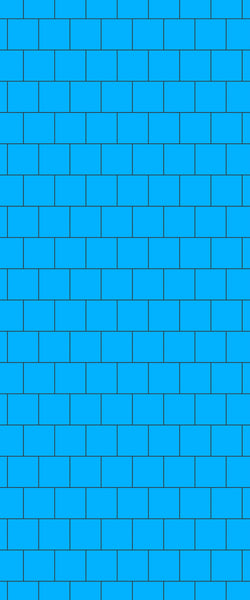 Blue Large Squares Acrylic Shower Wall Panel 2440mm x 1220mm (3mm Thick) - CladdTech