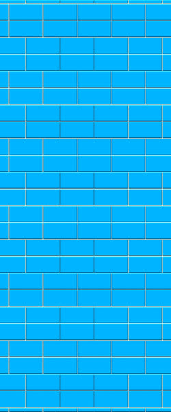 Blue Brickbond Acrylic Shower Wall Panel 2440mm x 1220mm (3mm Thick) - CladdTech