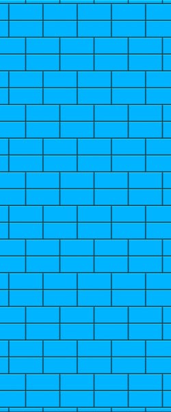 Blue Brickbond Acrylic Shower Wall Panel 2440mm x 1220mm (3mm Thick) - CladdTech