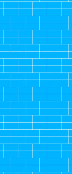 Blue Brickbond Acrylic Shower Wall Panel 2440mm x 1220mm (3mm Thick) - CladdTech