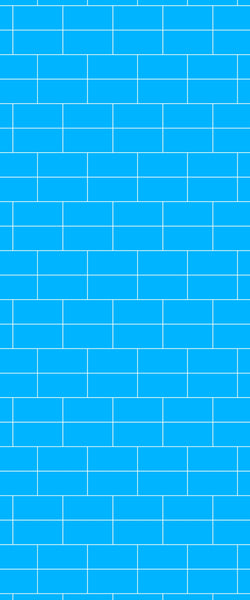 Blue Brickbond Acrylic Shower Wall Panel 2440mm x 1220mm (3mm Thick) - CladdTech