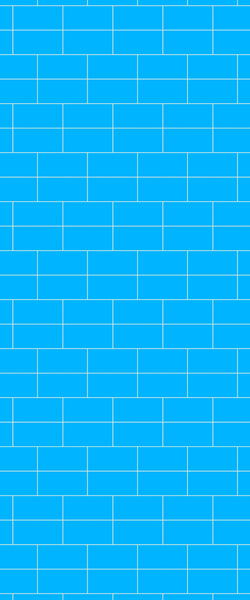 Blue Brickbond Acrylic Shower Wall Panel 2440mm x 1220mm (3mm Thick) - CladdTech