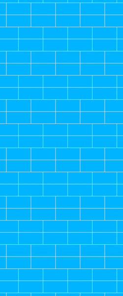 Blue Brickbond Acrylic Shower Wall Panel 2440mm x 1220mm (3mm Thick) - CladdTech