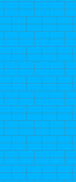 Blue Brickbond Acrylic Shower Wall Panel 2440mm x 1220mm (3mm Thick) - CladdTech