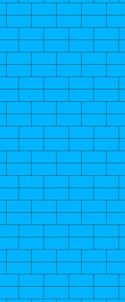 Blue Brickbond Acrylic Shower Wall Panel 2440mm x 1220mm (3mm Thick) - CladdTech
