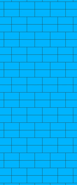 Blue Brickbond Acrylic Shower Wall Panel 2440mm x 1220mm (3mm Thick) - CladdTech