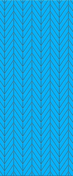 Blue Chevron Acrylic Shower Wall Panel 2440mm x 1220mm (3mm Thick) - CladdTech