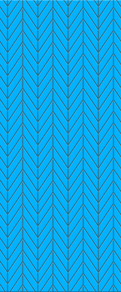 Blue Chevron Acrylic Shower Wall Panel 2440mm x 1220mm (3mm Thick) - CladdTech