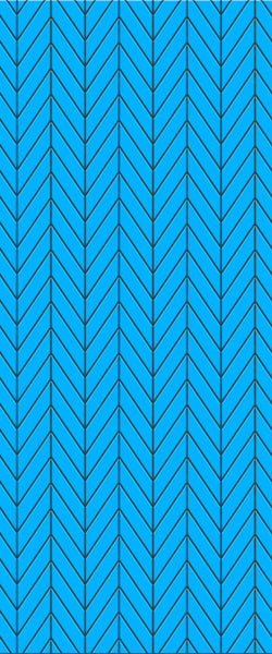 Blue Chevron Acrylic Shower Wall Panel 2440mm x 1220mm (3mm Thick) - CladdTech