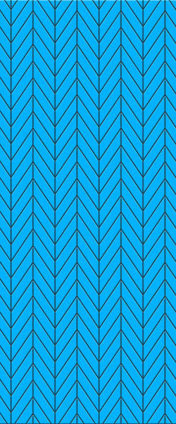 Blue Chevron Acrylic Shower Wall Panel 2440mm x 1220mm (3mm Thick) - CladdTech