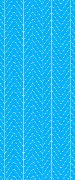 Blue Chevron Acrylic Shower Wall Panel 2440mm x 1220mm (3mm Thick) - CladdTech