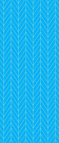 Blue Chevron Acrylic Shower Wall Panel 2440mm x 1220mm (3mm Thick) - CladdTech