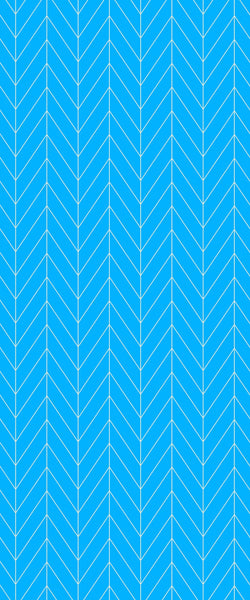 Blue Chevron Acrylic Shower Wall Panel 2440mm x 1220mm (3mm Thick) - CladdTech
