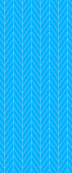 Blue Chevron Acrylic Shower Wall Panel 2440mm x 1220mm (3mm Thick) - CladdTech