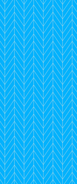 Blue Chevron Acrylic Shower Wall Panel 2440mm x 1220mm (3mm Thick) - CladdTech