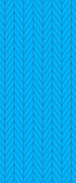 Blue Chevron Acrylic Shower Wall Panel 2440mm x 1220mm (3mm Thick) - CladdTech