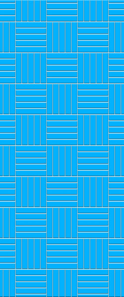 Blue Mosaic Acrylic Shower Wall Panel 2440mm x 1220mm (3mm Thick) - CladdTech