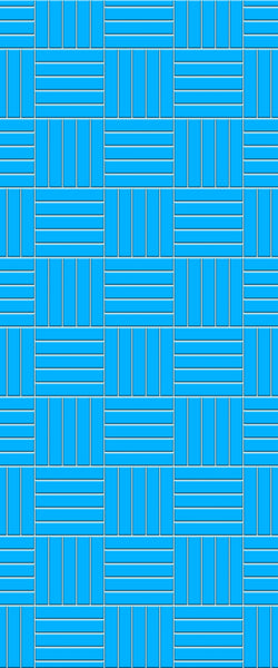 Blue Mosaic Acrylic Shower Wall Panel 2440mm x 1220mm (3mm Thick) - CladdTech