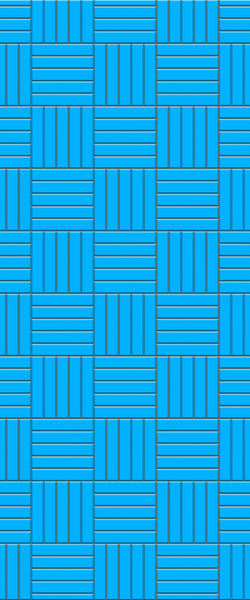 Blue Mosaic Acrylic Shower Wall Panel 2440mm x 1220mm (3mm Thick) - CladdTech