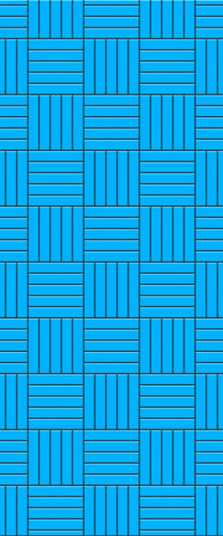 Blue Mosaic Acrylic Shower Wall Panel 2440mm x 1220mm (3mm Thick) - CladdTech
