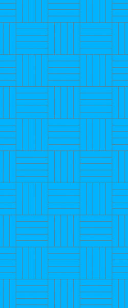 Blue Mosaic Acrylic Shower Wall Panel 2440mm x 1220mm (3mm Thick) - CladdTech