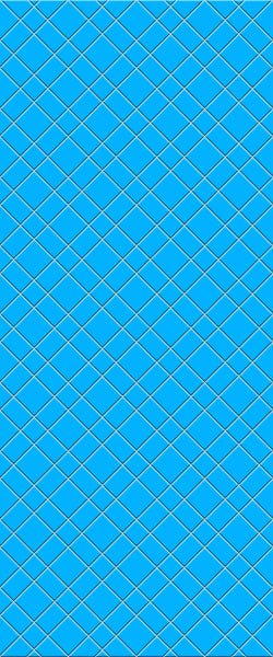 Blue Basket Weave Acrylic Shower Wall Panel 2440mm x 1220mm (3mm Thick) - CladdTech