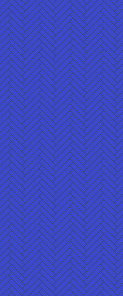 Blue Single Herringbone Tile Acrylic Shower Wall Panel 2440mm x 1220mm (3mm Thick) - CladdTech