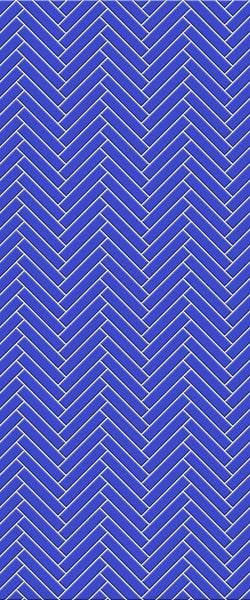 Blue Double Herringbone Tile Acrylic Shower Wall Panel 2440mm x 1220mm (3mm Thick) - CladdTech
