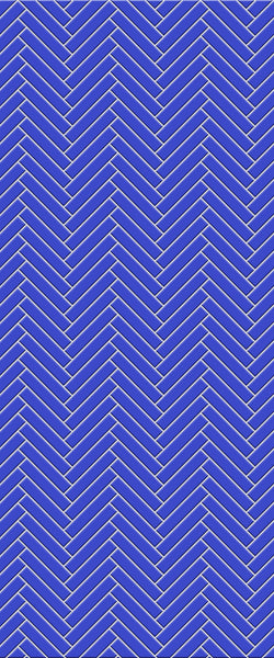 Blue Double Herringbone Tile Acrylic Shower Wall Panel 2440mm x 1220mm (3mm Thick) - CladdTech