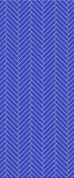 Blue Double Herringbone Tile Acrylic Shower Wall Panel 2440mm x 1220mm (3mm Thick) - CladdTech