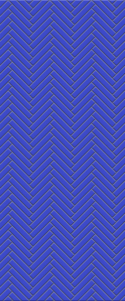 Blue Double Herringbone Tile Acrylic Shower Wall Panel 2440mm x 1220mm (3mm Thick) - CladdTech