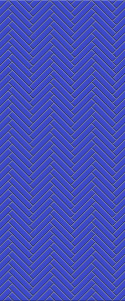 Blue Double Herringbone Tile Acrylic Shower Wall Panel 2440mm x 1220mm (3mm Thick) - CladdTech