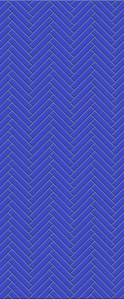 Blue Double Herringbone Tile Acrylic Shower Wall Panel 2440mm x 1220mm (3mm Thick) - CladdTech