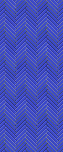 Blue Double Herringbone Tile Acrylic Shower Wall Panel 2440mm x 1220mm (3mm Thick) - CladdTech