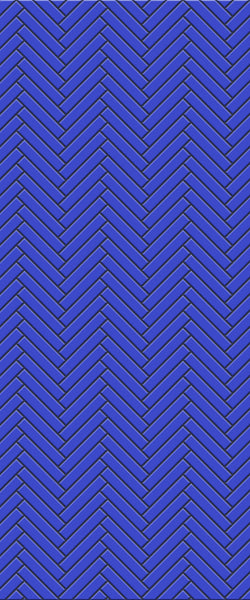 Blue Double Herringbone Tile Acrylic Shower Wall Panel 2440mm x 1220mm (3mm Thick) - CladdTech