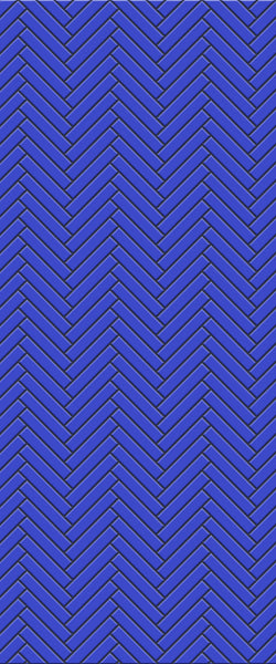 Blue Double Herringbone Tile Acrylic Shower Wall Panel 2440mm x 1220mm (3mm Thick) - CladdTech