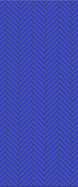 Blue Double Herringbone Tile Acrylic Shower Wall Panel 2440mm x 1220mm (3mm Thick) - CladdTech