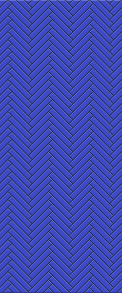 Blue Double Herringbone Tile Acrylic Shower Wall Panel 2440mm x 1220mm (3mm Thick) - CladdTech