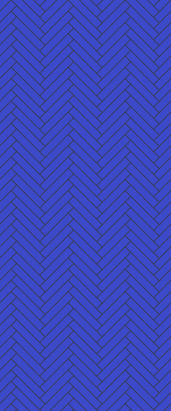 Blue Double Herringbone Tile Acrylic Shower Wall Panel 2440mm x 1220mm (3mm Thick) - CladdTech